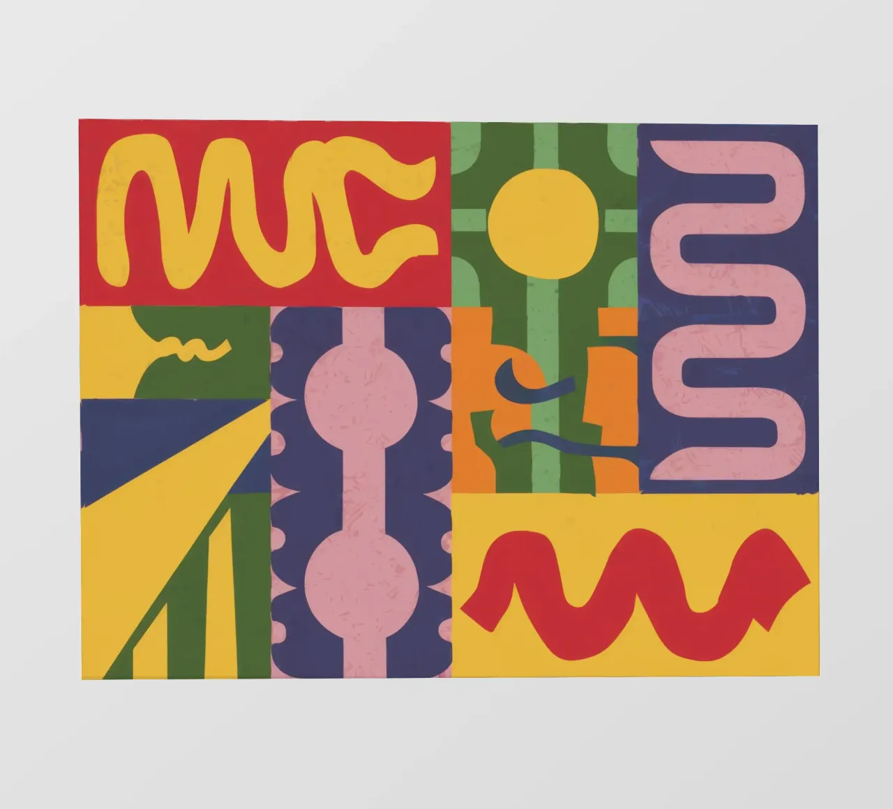 Modern Abstract Totem Fototapete von Line Fable