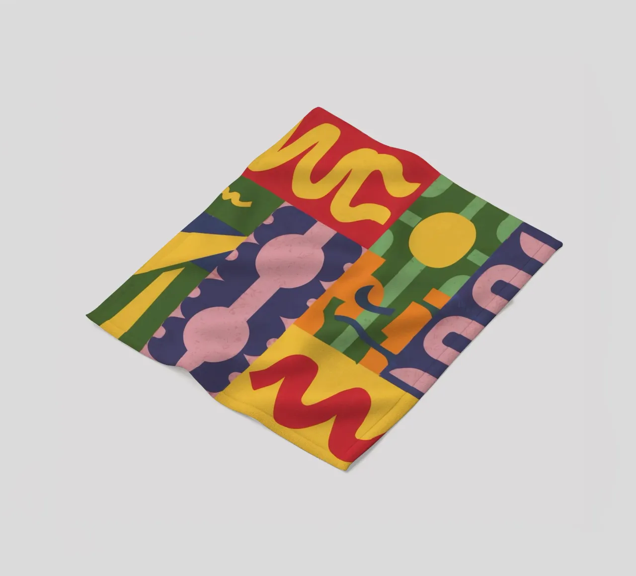 Totem astratto moderno coperta in pile da Line Fable
