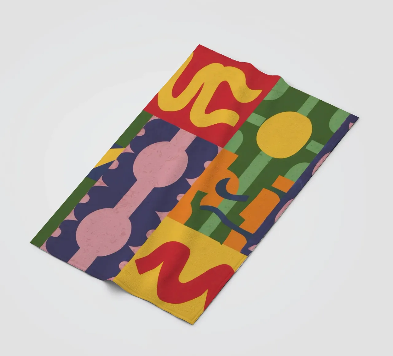 Totem astratto moderno coperta in pile da Line Fable