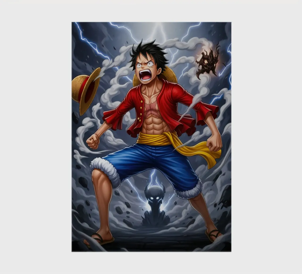 Monkey D Luffy - One Piece illustration Notizbuch von Lembayung art