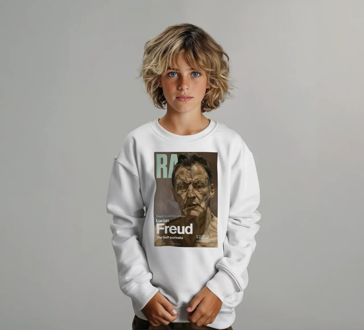 Gli autoritratti - Lucian Freud felpa bambino da julyebayprint