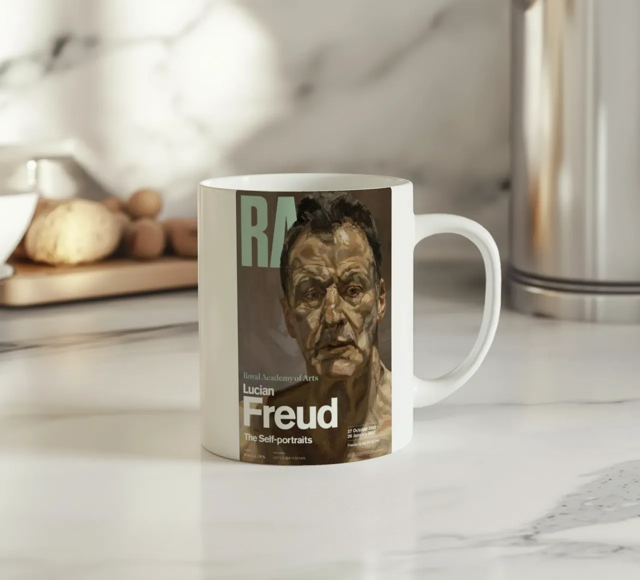 Gli autoritratti - Lucian Freud tazza in ceramica da julyebayprint