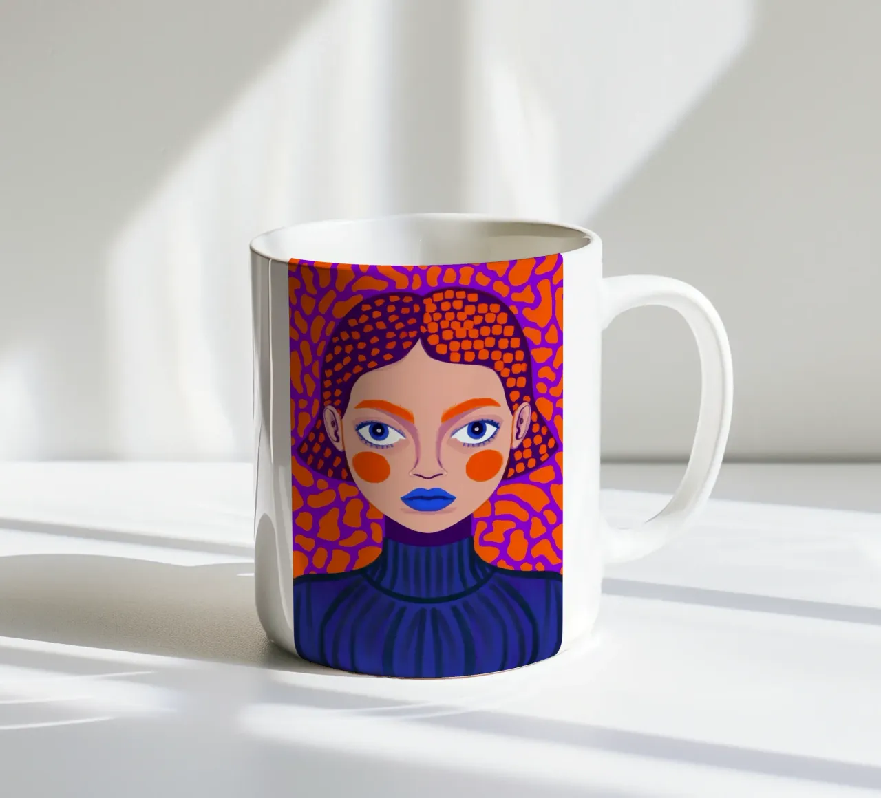 Sguardo di bellezza modellato tazza in ceramica da Frosh Pallete