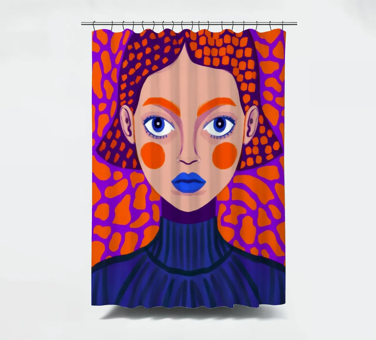 Sguardo di bellezza modellato tenda da doccia da Frosh Pallete