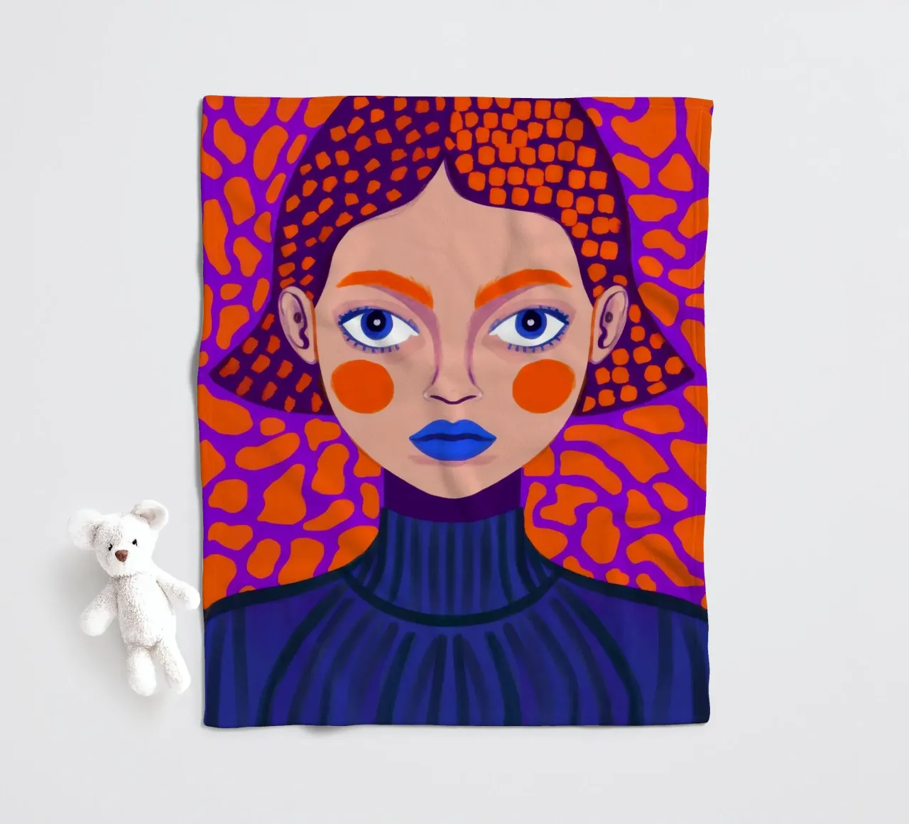 Sguardo di bellezza modellato coperta in pile da Frosh Pallete