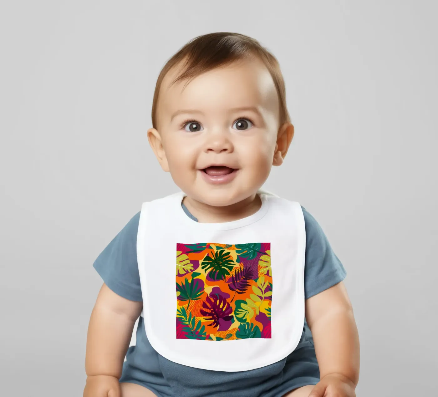 Fiery Tropic Pattern bavaglino da Line Fable