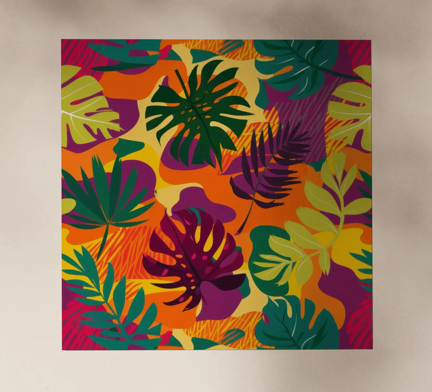 Fiery Tropic Pattern pellicola backlit da Line Fable