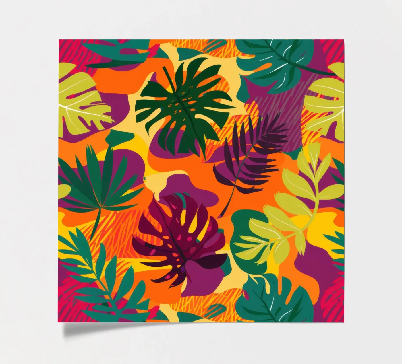 Fiery Tropic Pattern sticker sheet by Line Fable