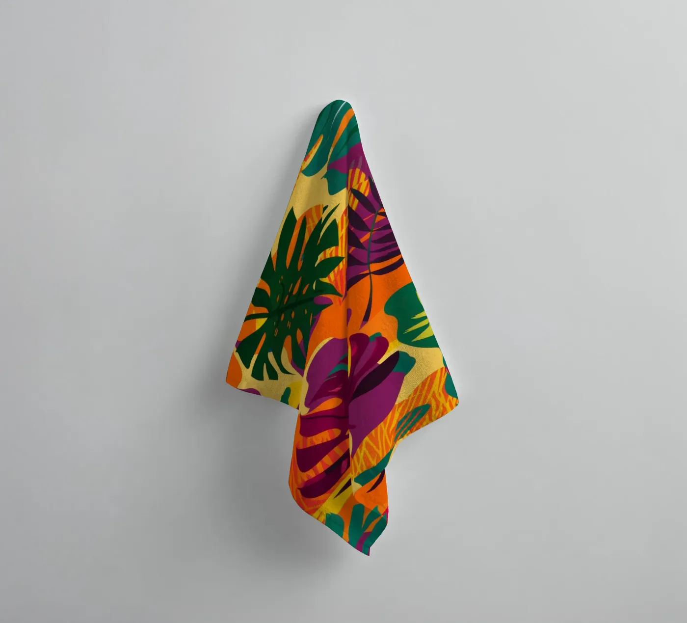 Vurig tropisch patroon badhanddoek van Line Fable