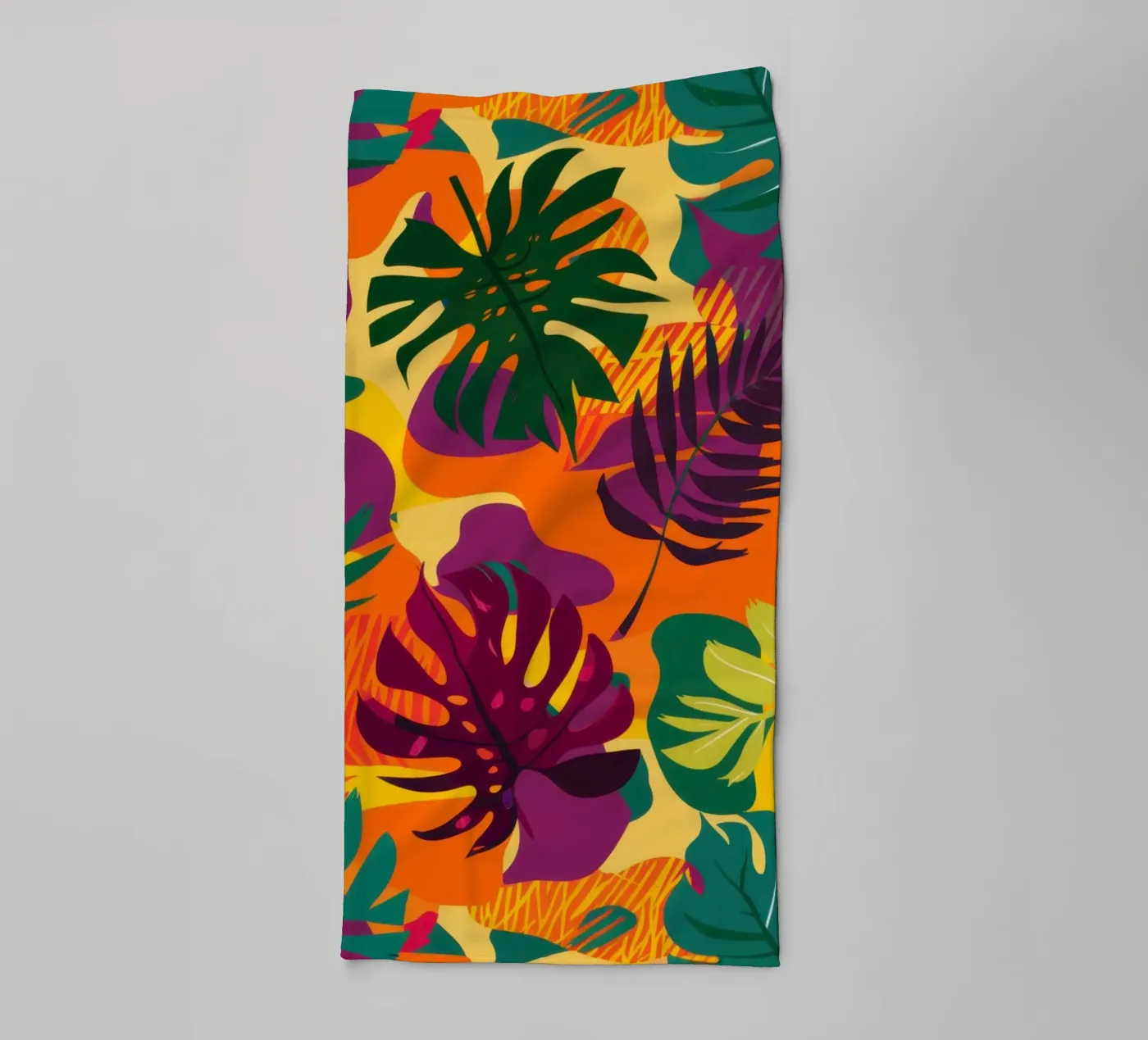 Vurig tropisch patroon badhanddoek van Line Fable