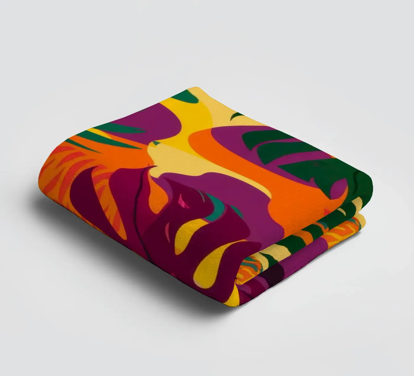 Vurig tropisch patroon badhanddoek van Line Fable