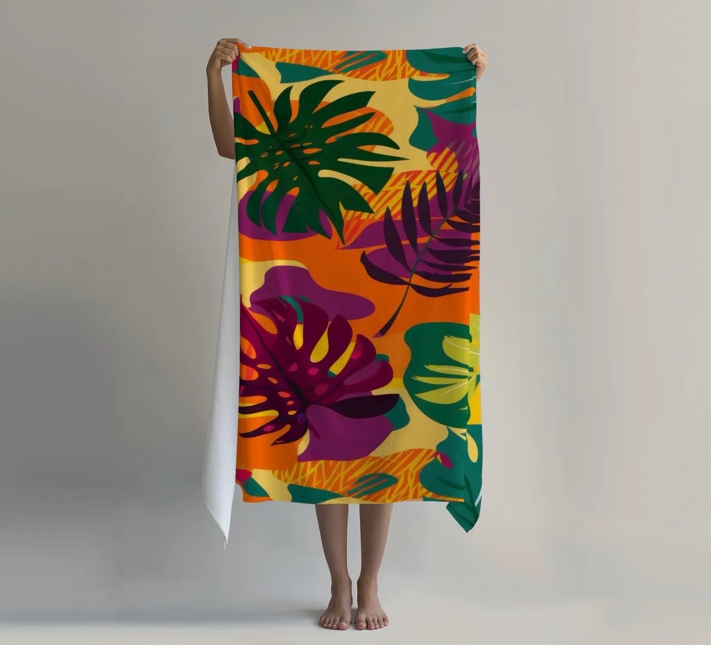 Fiery Tropic Pattern telo mare da Line Fable