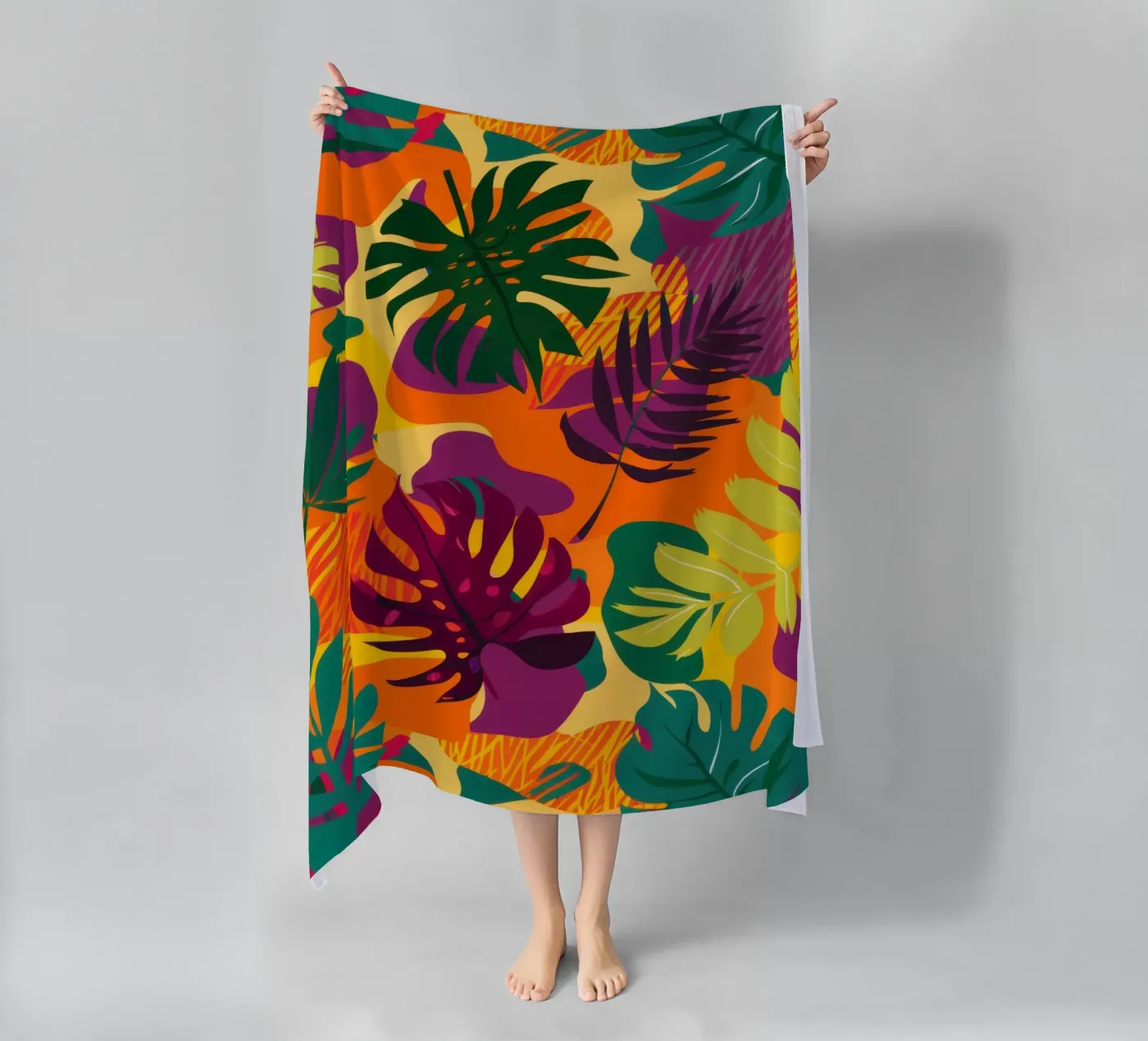 Fiery Tropic Pattern telo mare da Line Fable