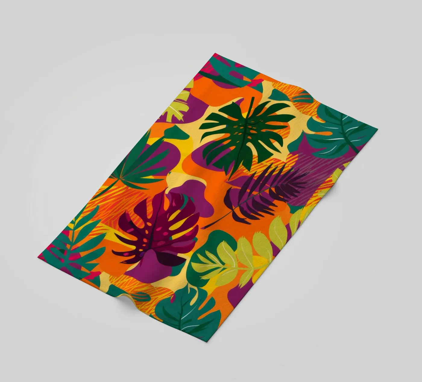 Fiery Tropic Pattern telo mare da Line Fable