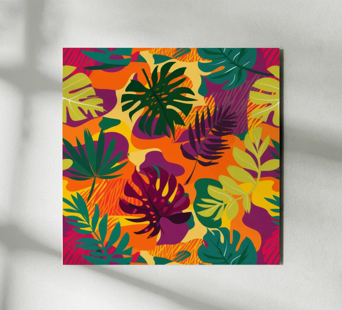 Modello tropico infuocato alluminio dibond da Line Fable