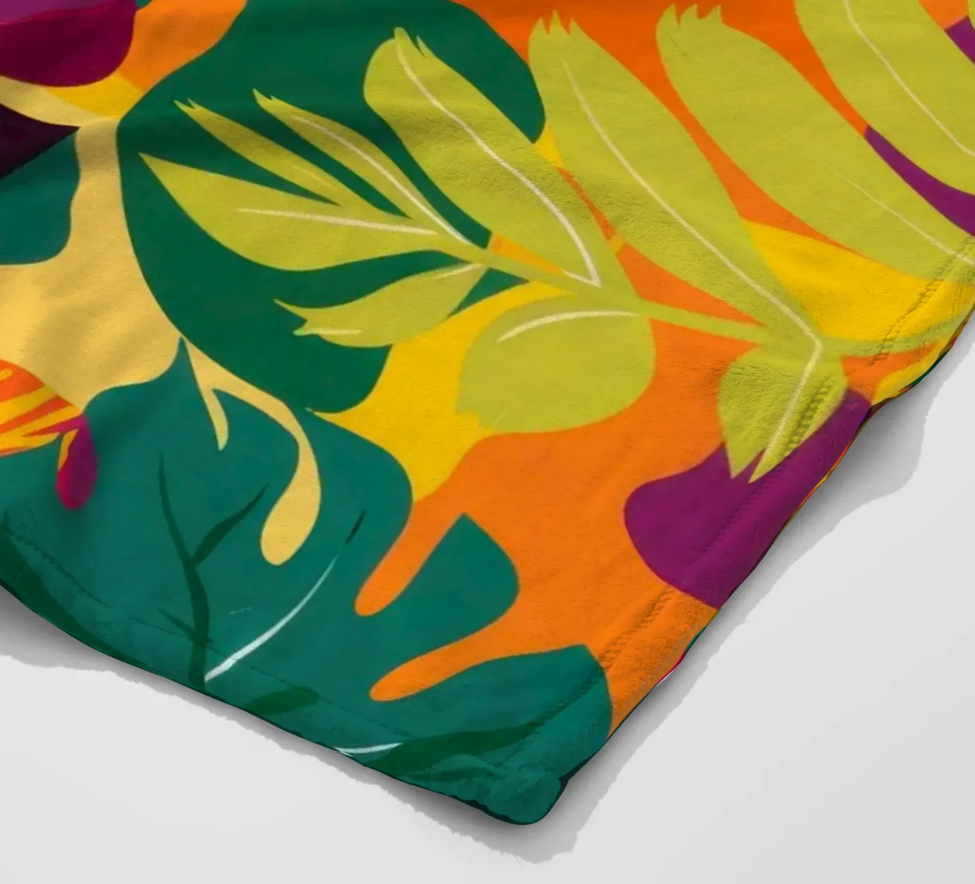 Vurig tropisch patroon fleecedeken van Line Fable