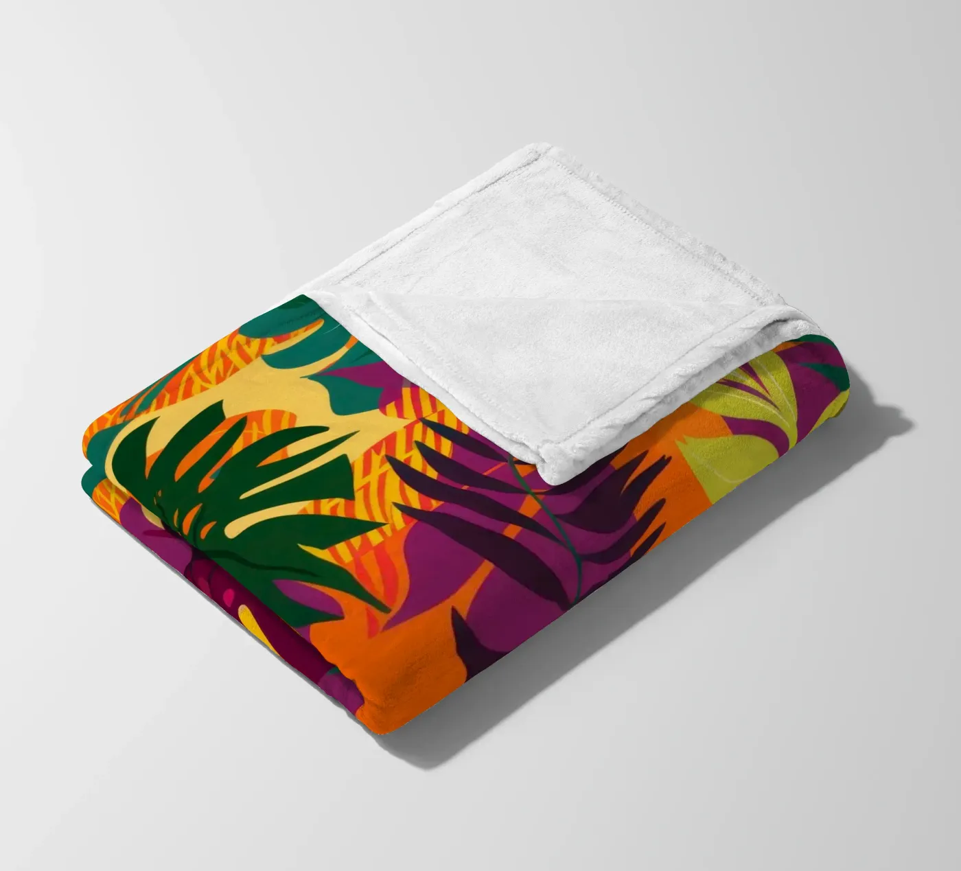 Vurig tropisch patroon fleecedeken van Line Fable