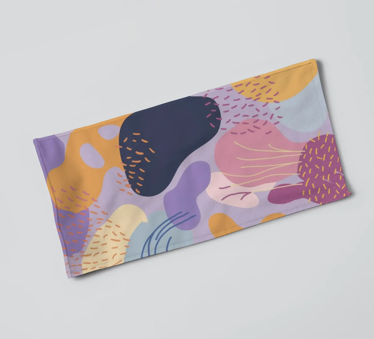 Sogno di ameba pastello asciugamano da bagno da Thistle Bloom