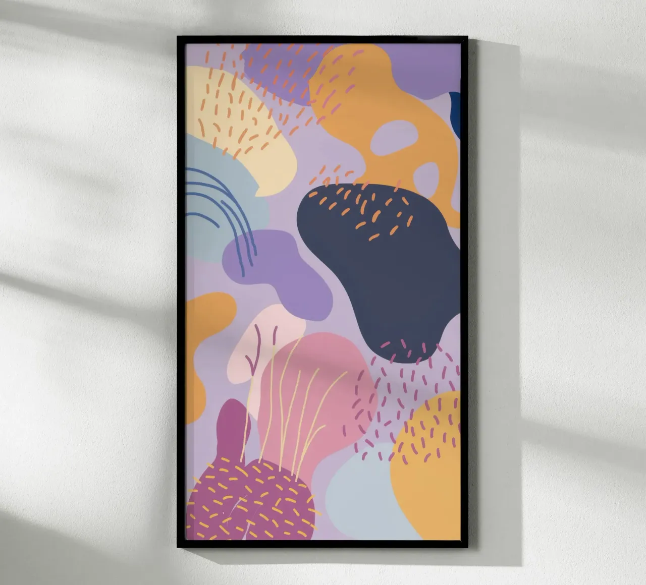 Pastellfarbener Amöbentraum Poster von Thistle Bloom
