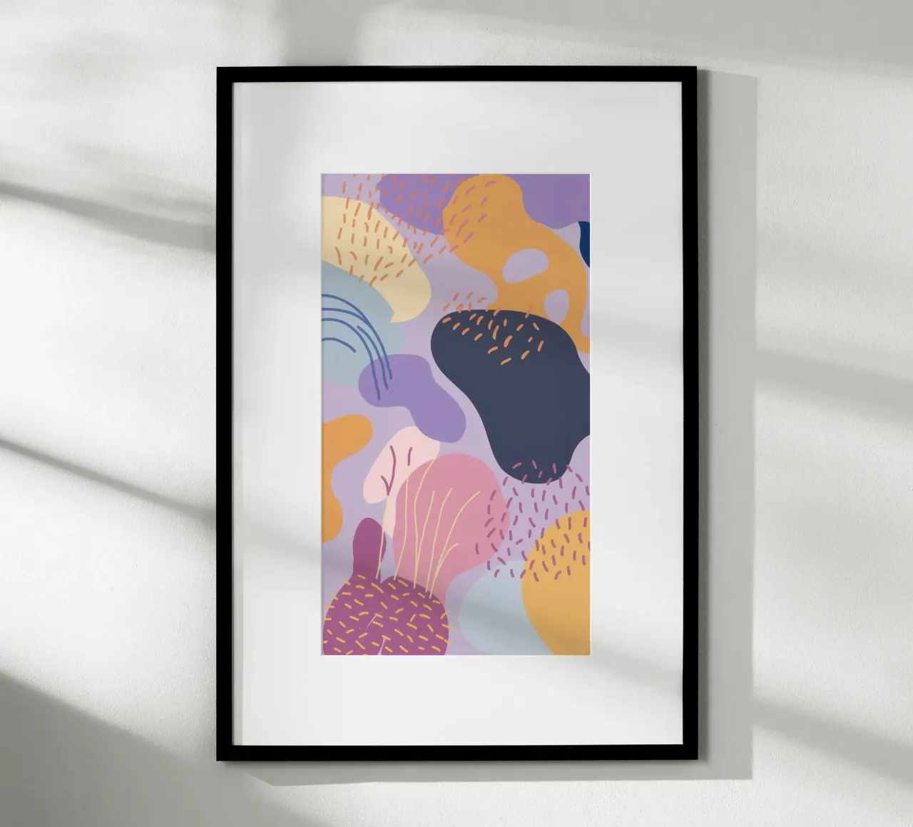 Pastellfarbener Amöbentraum Poster von Thistle Bloom