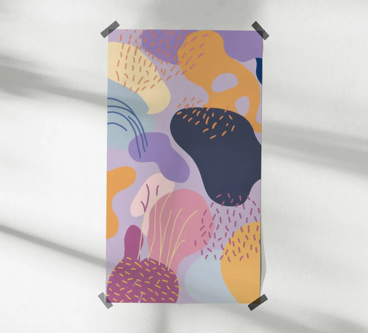 Pastellfarbener Amöbentraum Poster von Thistle Bloom