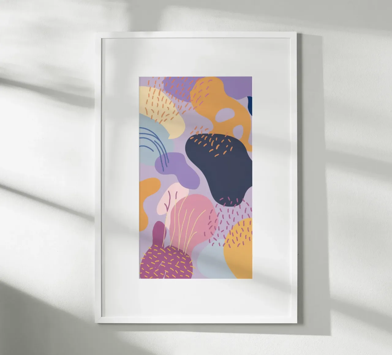 Pastellfarbener Amöbentraum Poster von Thistle Bloom