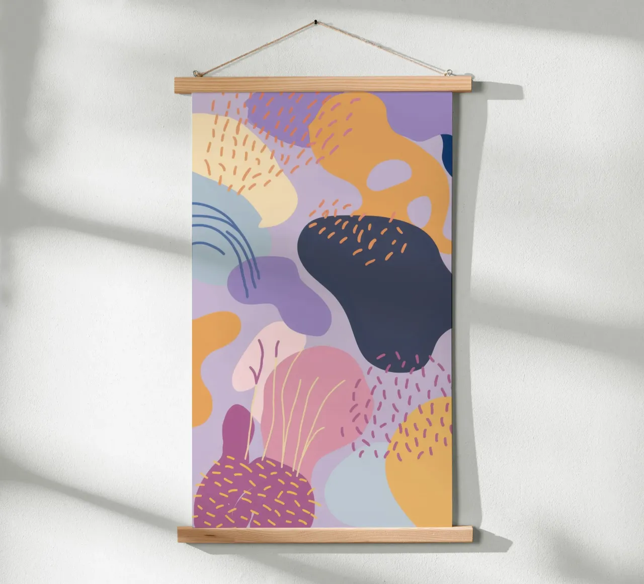 Pastellfarbener Amöbentraum Poster von Thistle Bloom