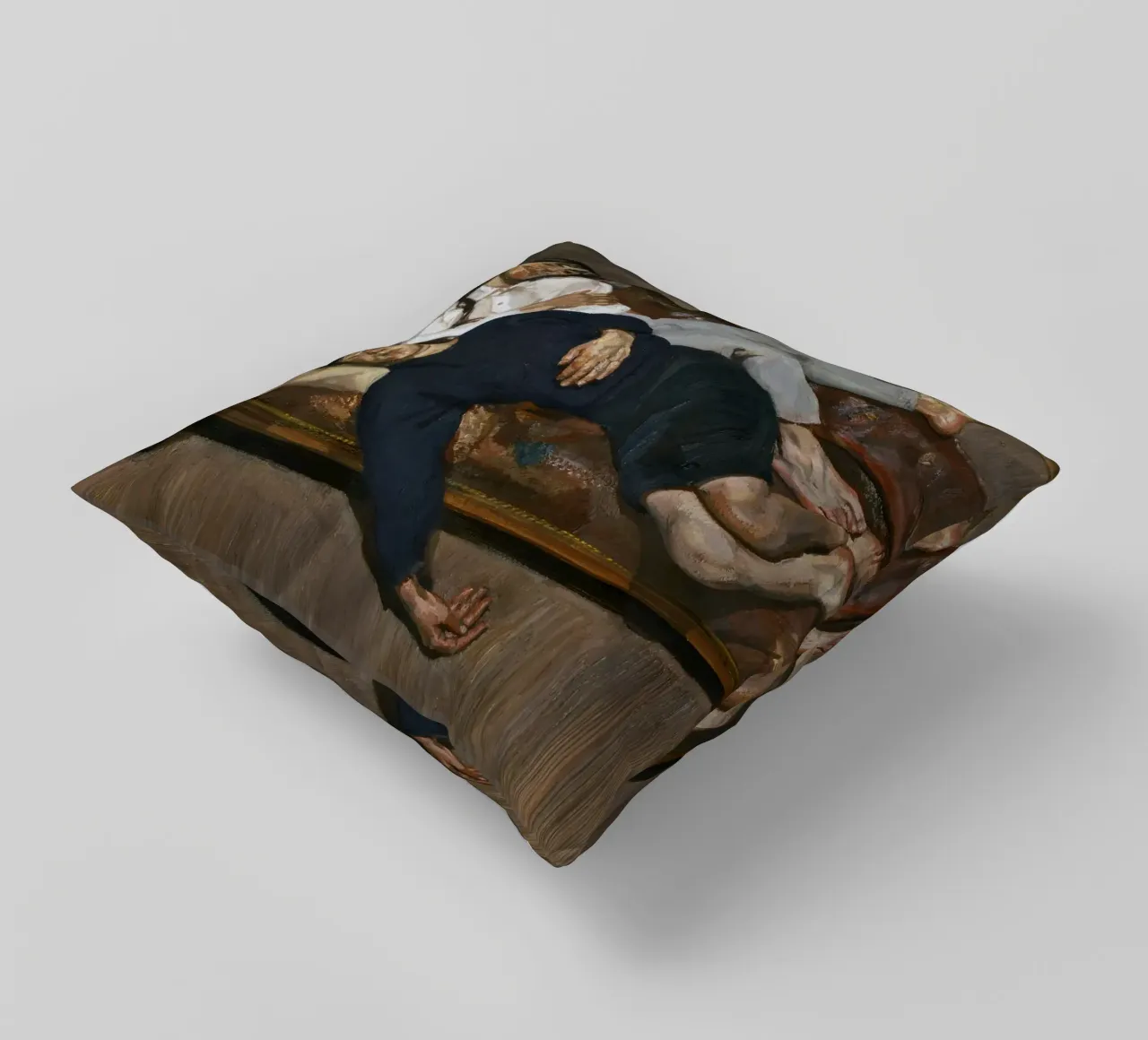 Lucian Freud - Spogliato della fama cuscino da julyebayprint