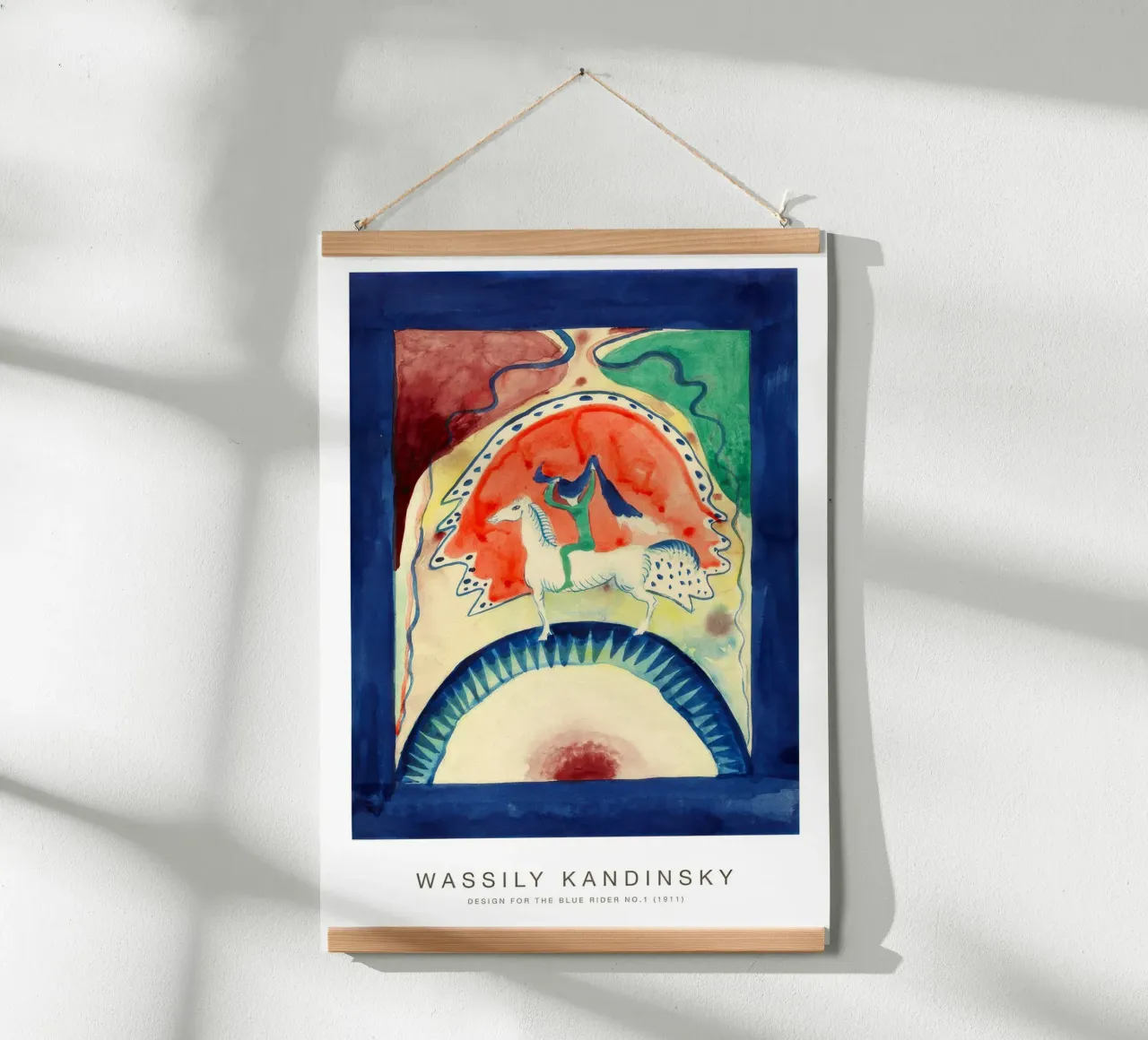 Progetto per il Cavaliere Azzurro n. 1 - Wassily Ksdindky carta hahnemühle da Kakakoi