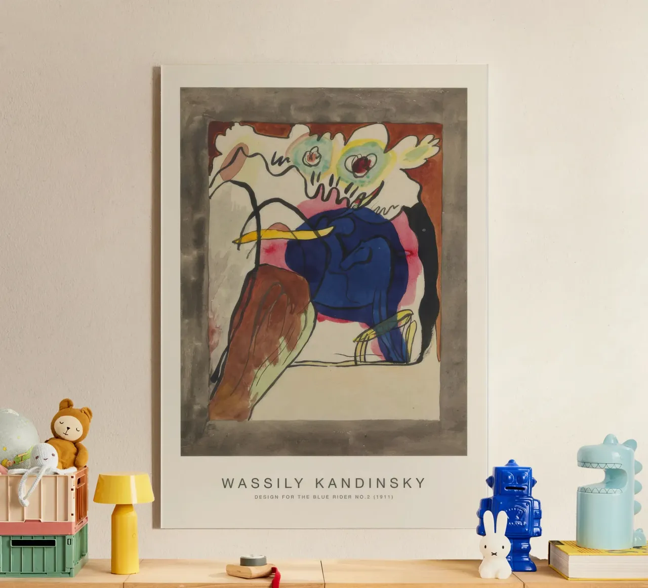 Progetto per il Cavaliere Azzurro n. 2 Wassily Kandinsky plexiglass da Kakakoi