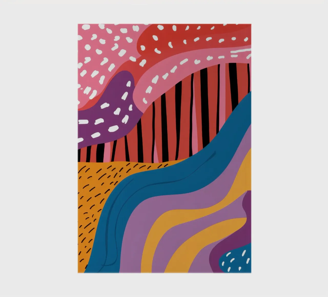 Wavy Abstract River notebook by Lunar Valentina
