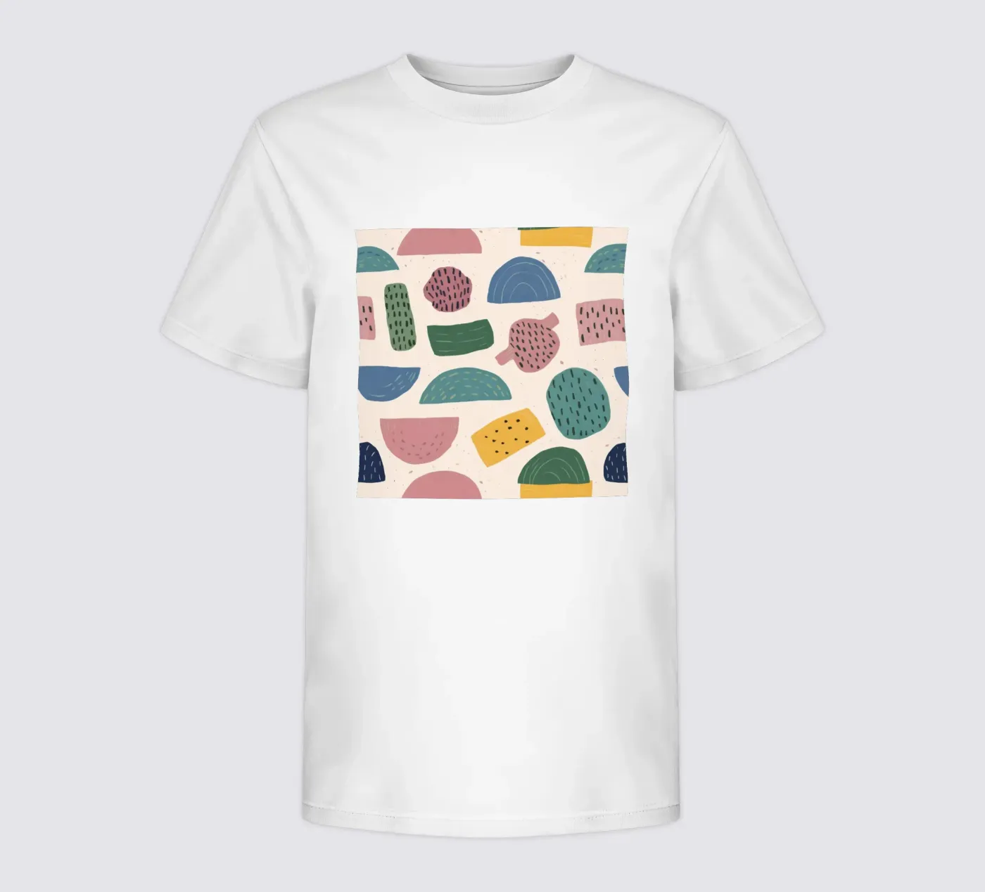 Pastel Shape Pattern t-shirt bambini da Line Fable