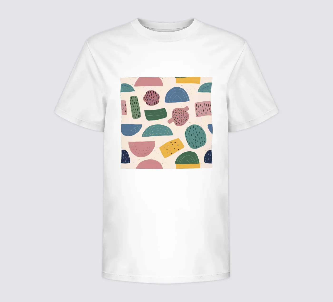 Pastel Shape Pattern t-shirt bambini da Line Fable