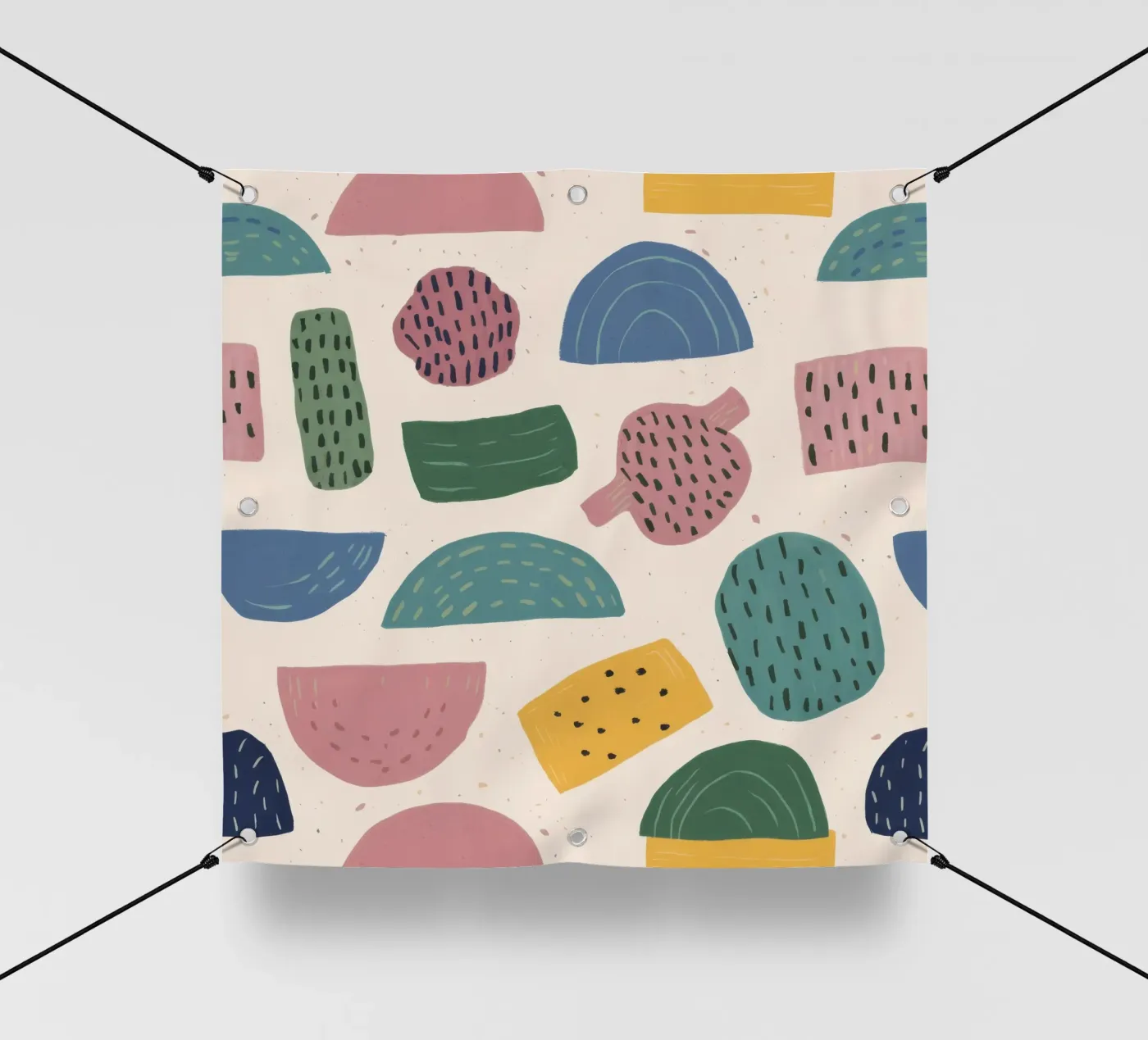 Pastel Shape Pattern pvc cover by Line Fable