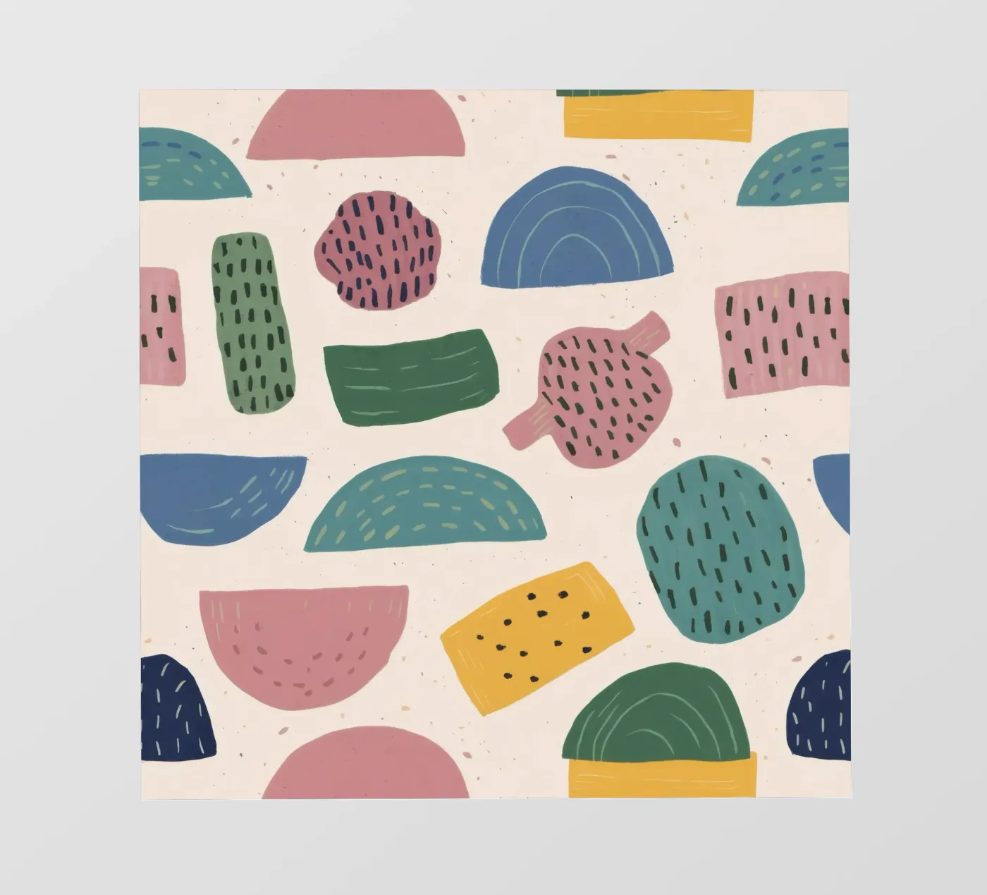 Pastel Shape Pattern pvc cover by Line Fable