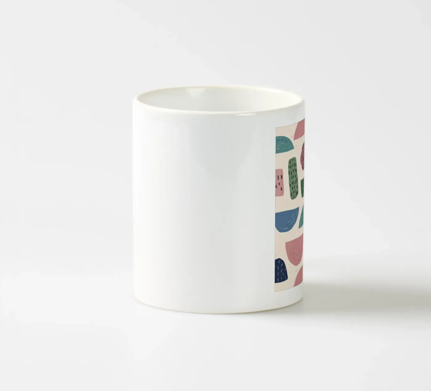 Pastel Shape Pattern ceramic mug by Line Fable