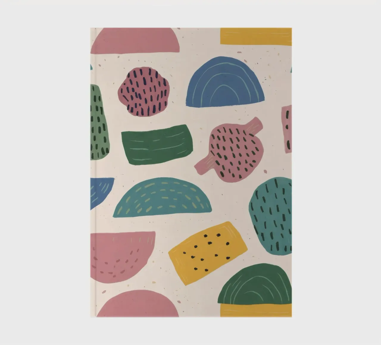 Pastel Shape Pattern notebook by Line Fable