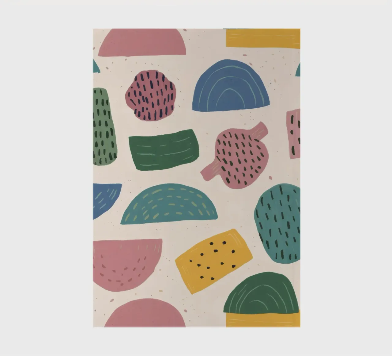 Pastel Shape Pattern notebook by Line Fable