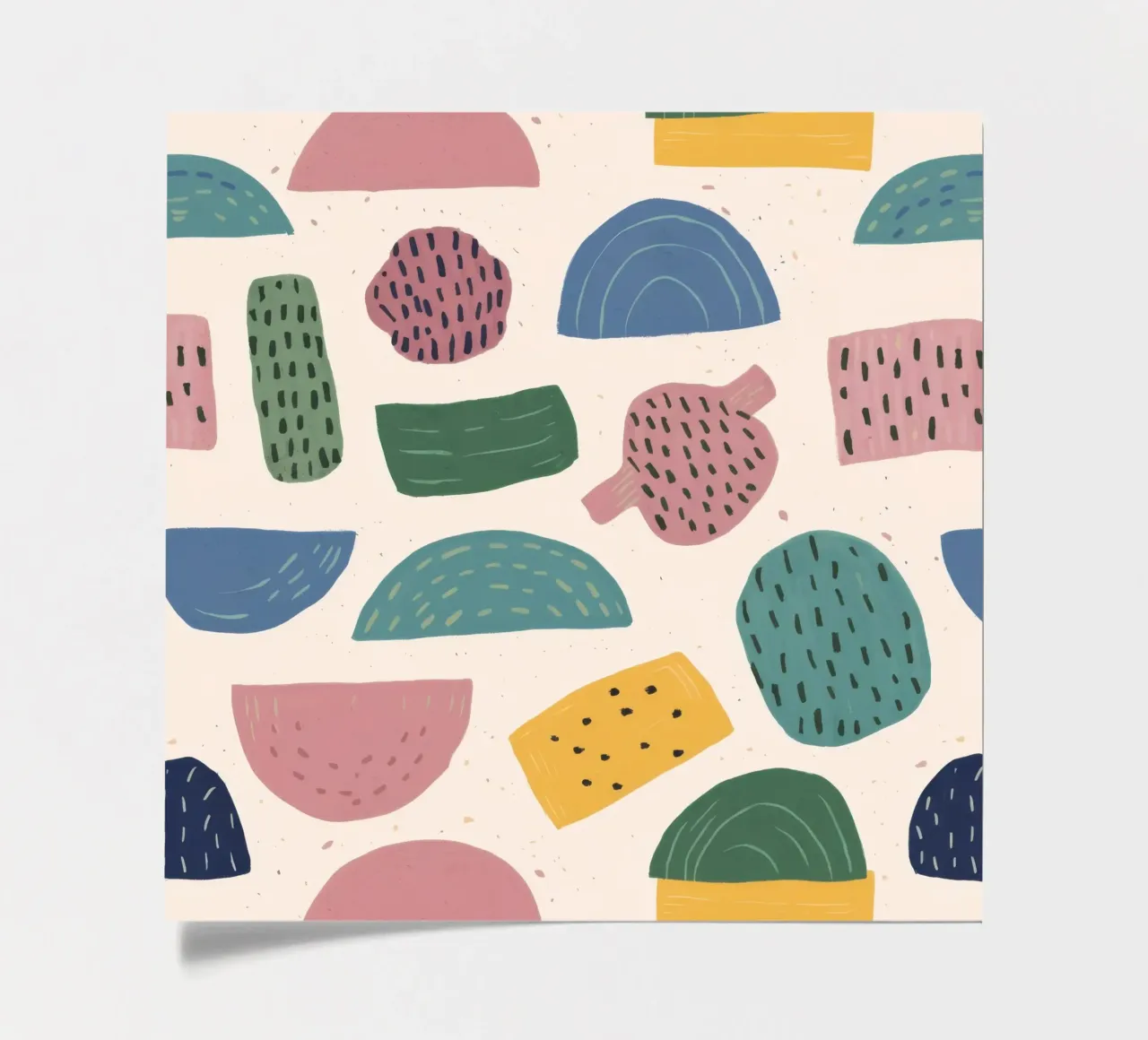 Pastel Shape Pattern sticker sheet by Line Fable
