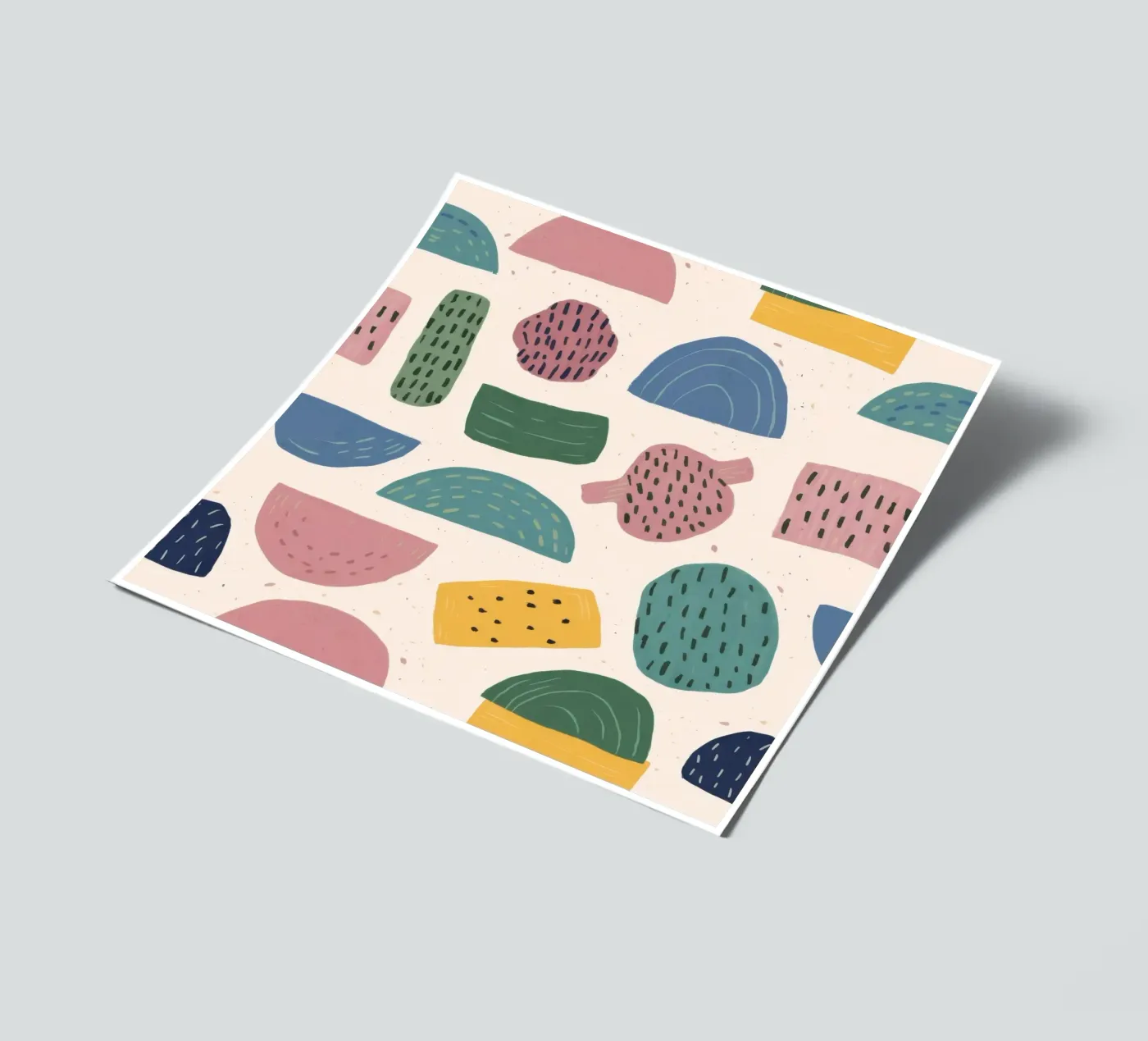 Pastel Shape Pattern sticker sheet by Line Fable