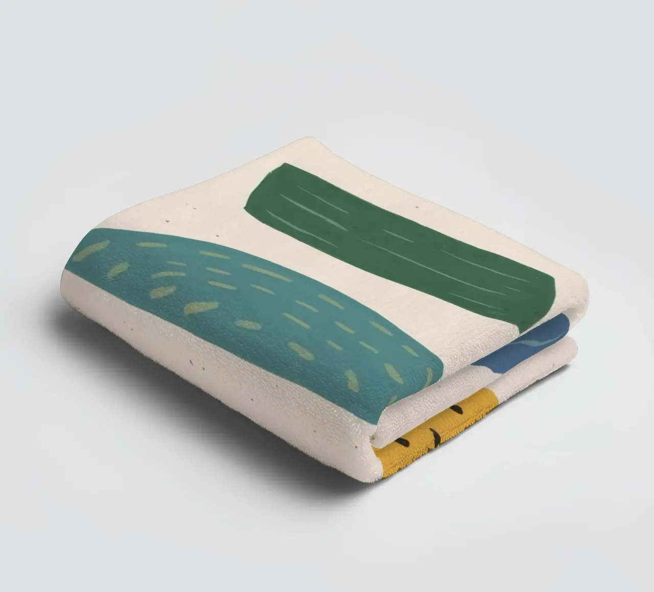 Pastel Shape Pattern towel by Line Fable