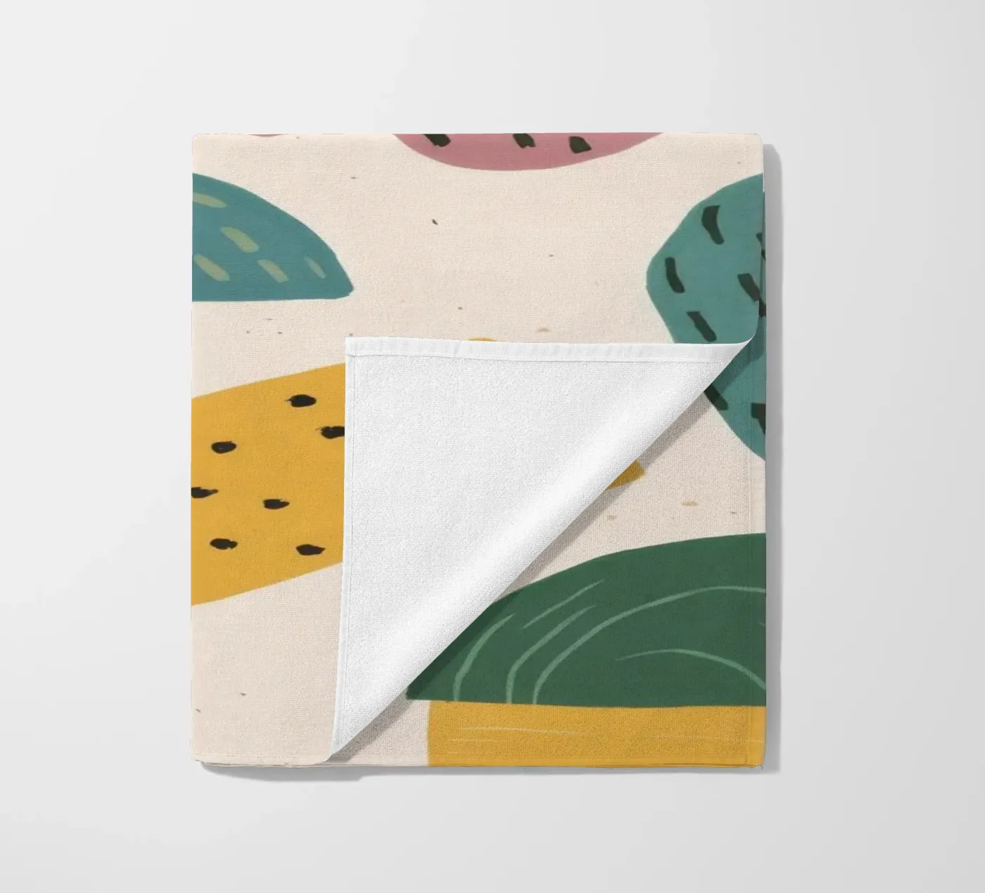 Pastel Shape Pattern beach towel by Line Fable