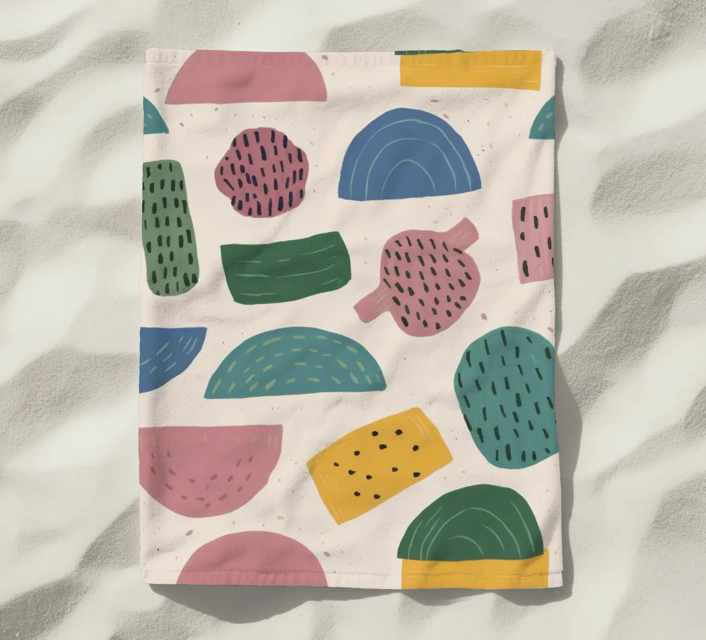 Pastel Shape Pattern telo mare da Line Fable