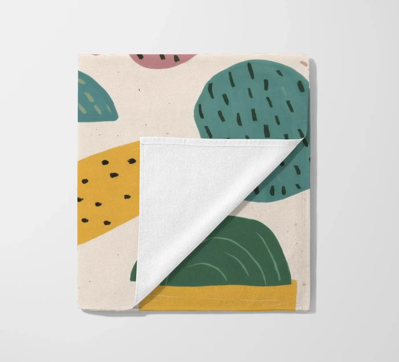 Pastel Shape Pattern beach towel by Line Fable