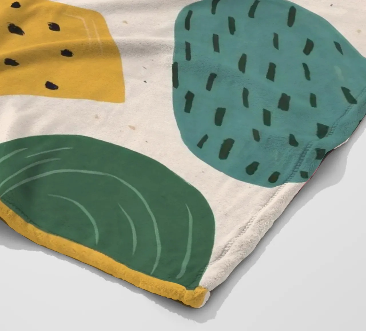 Pastel Shape Pattern Fleecedecke von Line Fable