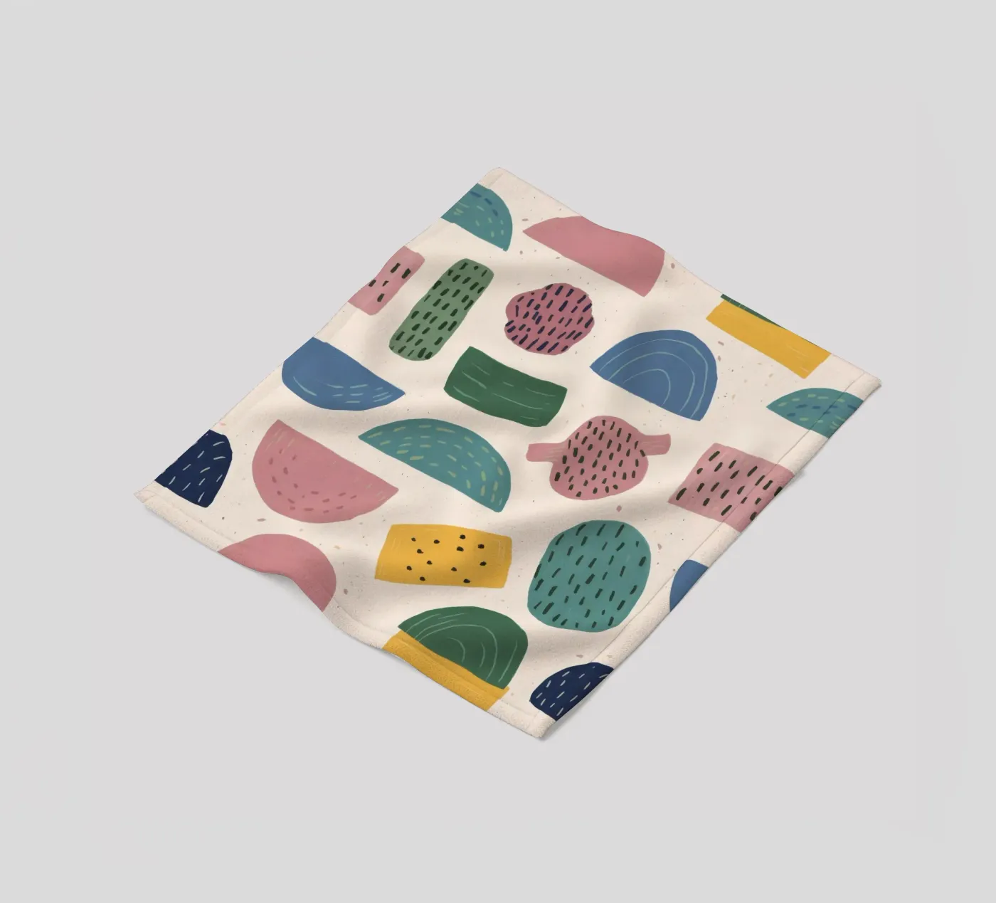 Pastel Shape Pattern fleecedeken van Line Fable