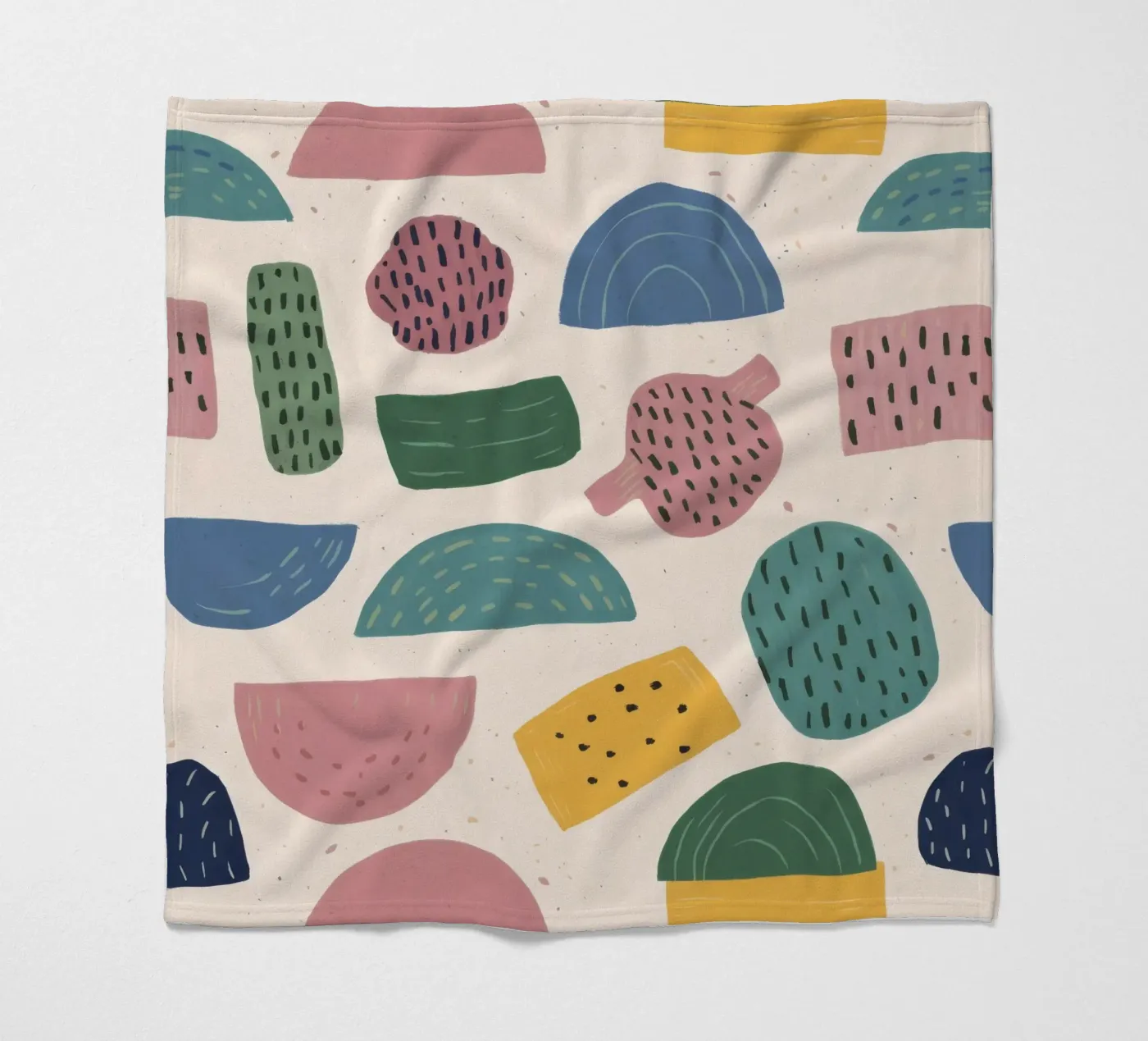 Pastel Shape Pattern fleecedeken van Line Fable