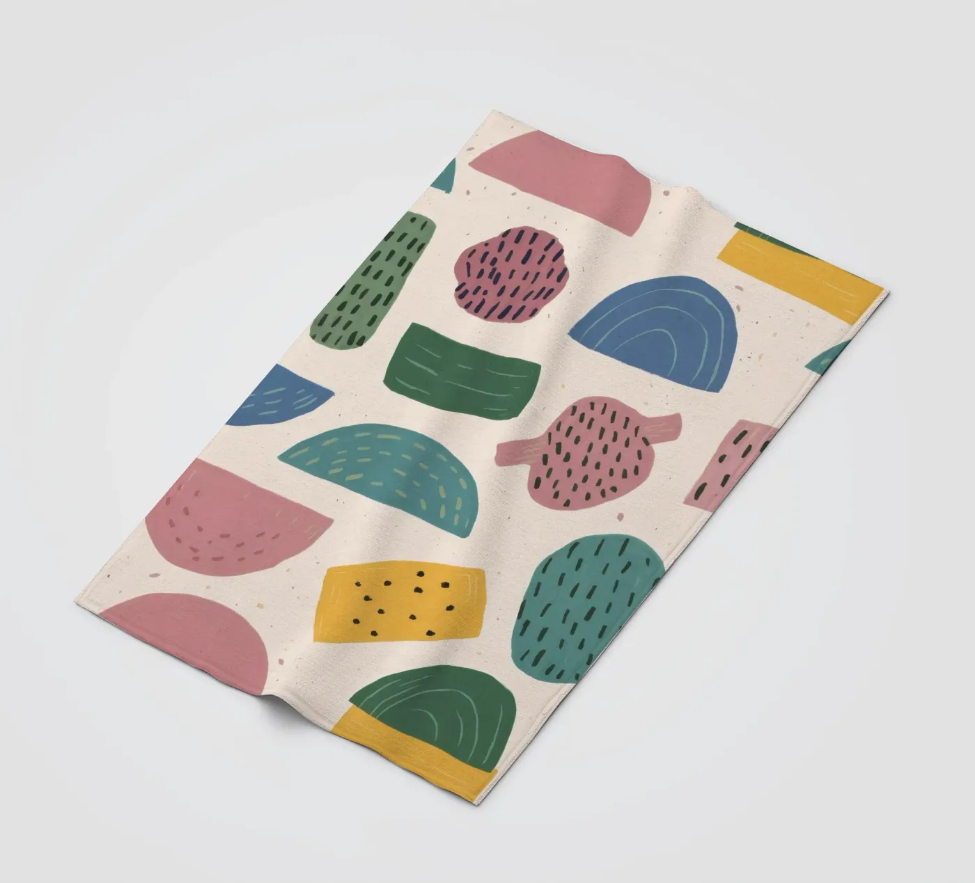 Pastel Shape Pattern fleecedeken van Line Fable