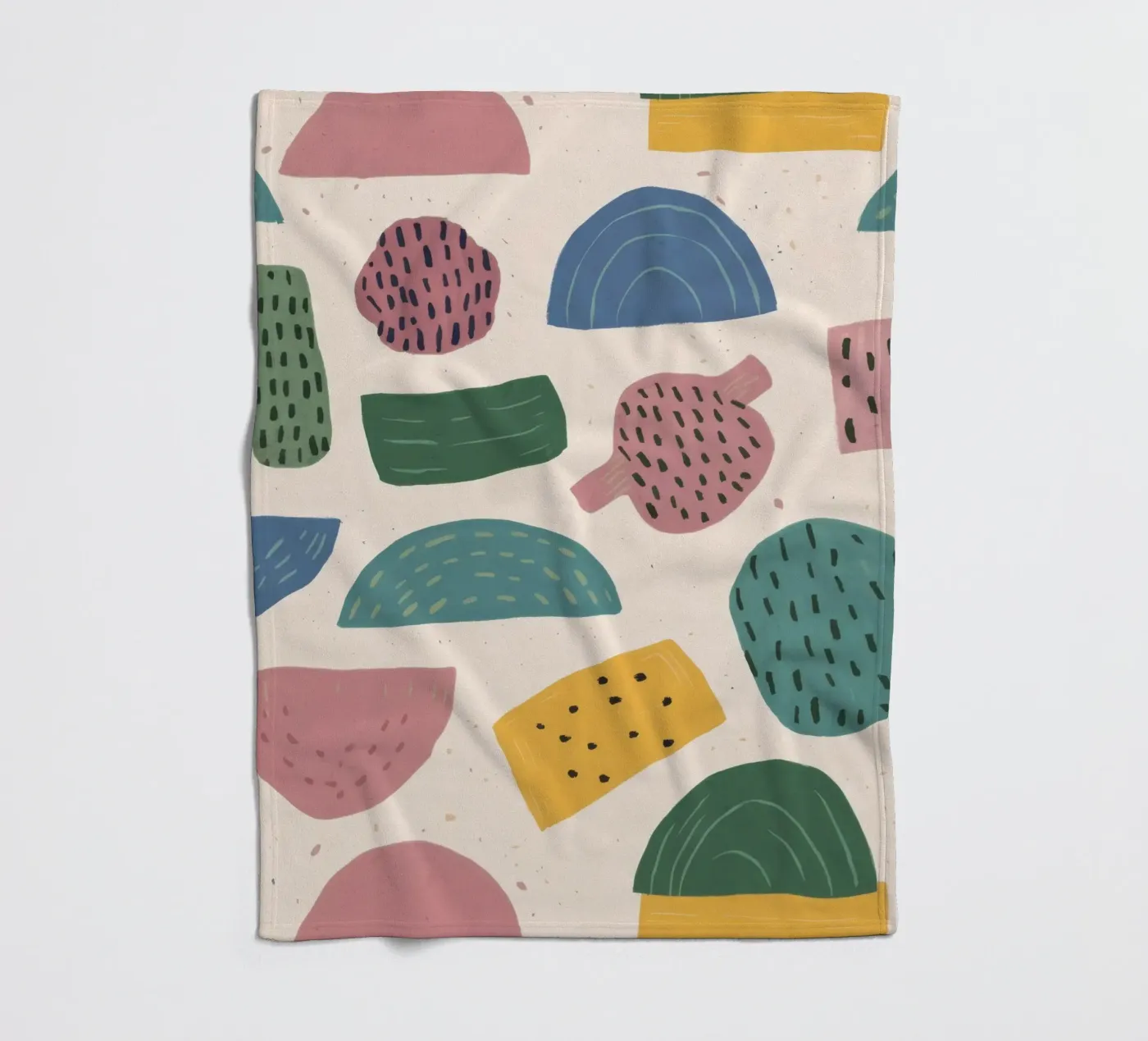 Pastel Shape Pattern fleecedeken van Line Fable
