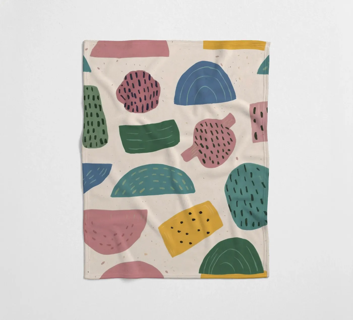 Pastel Shape Pattern fleecedeken van Line Fable